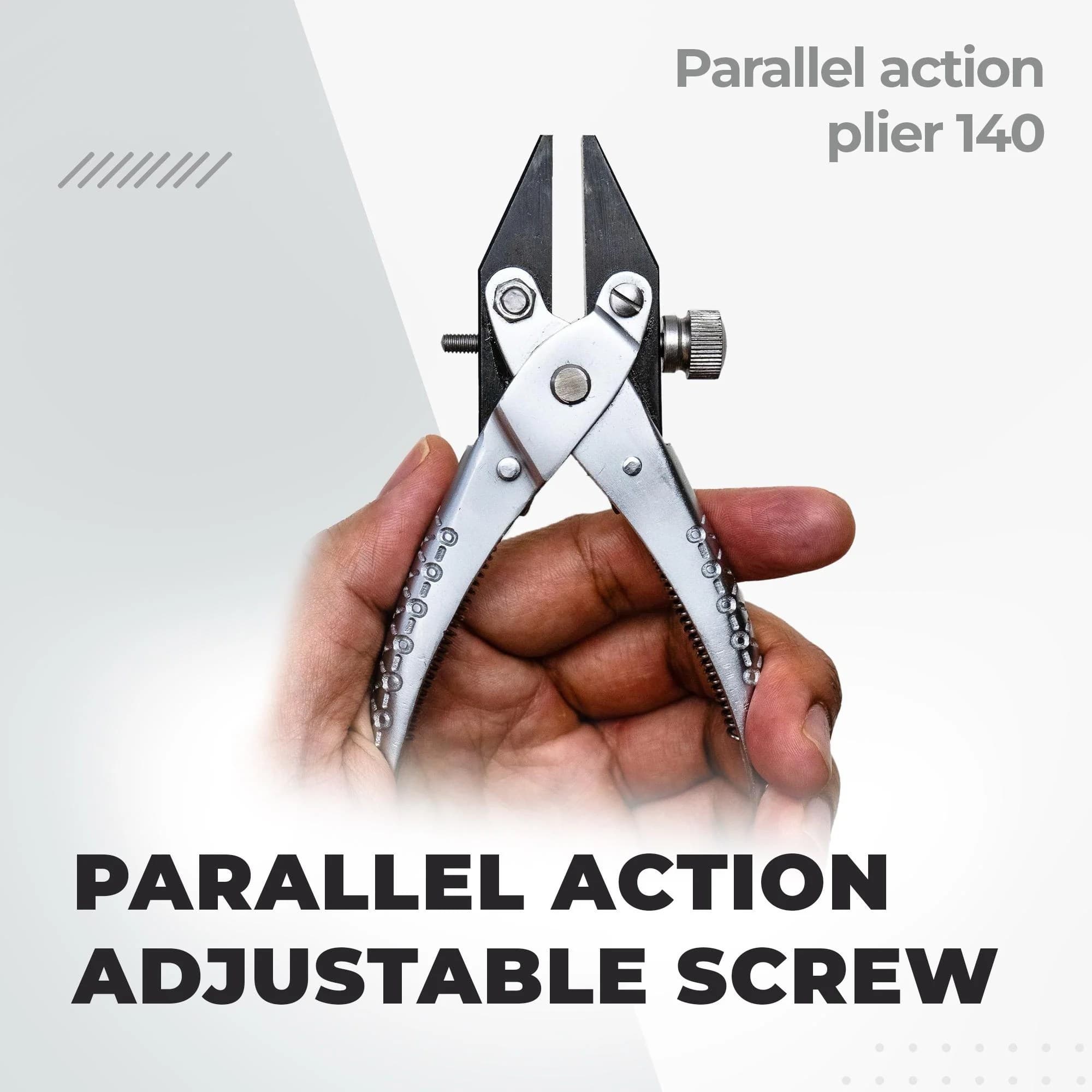Parallel Flat Nose Jewelry Pliers – Adjustable Screw • Smooth Jaws – Non-Mark Grip for Jewelry & Wire Crafting