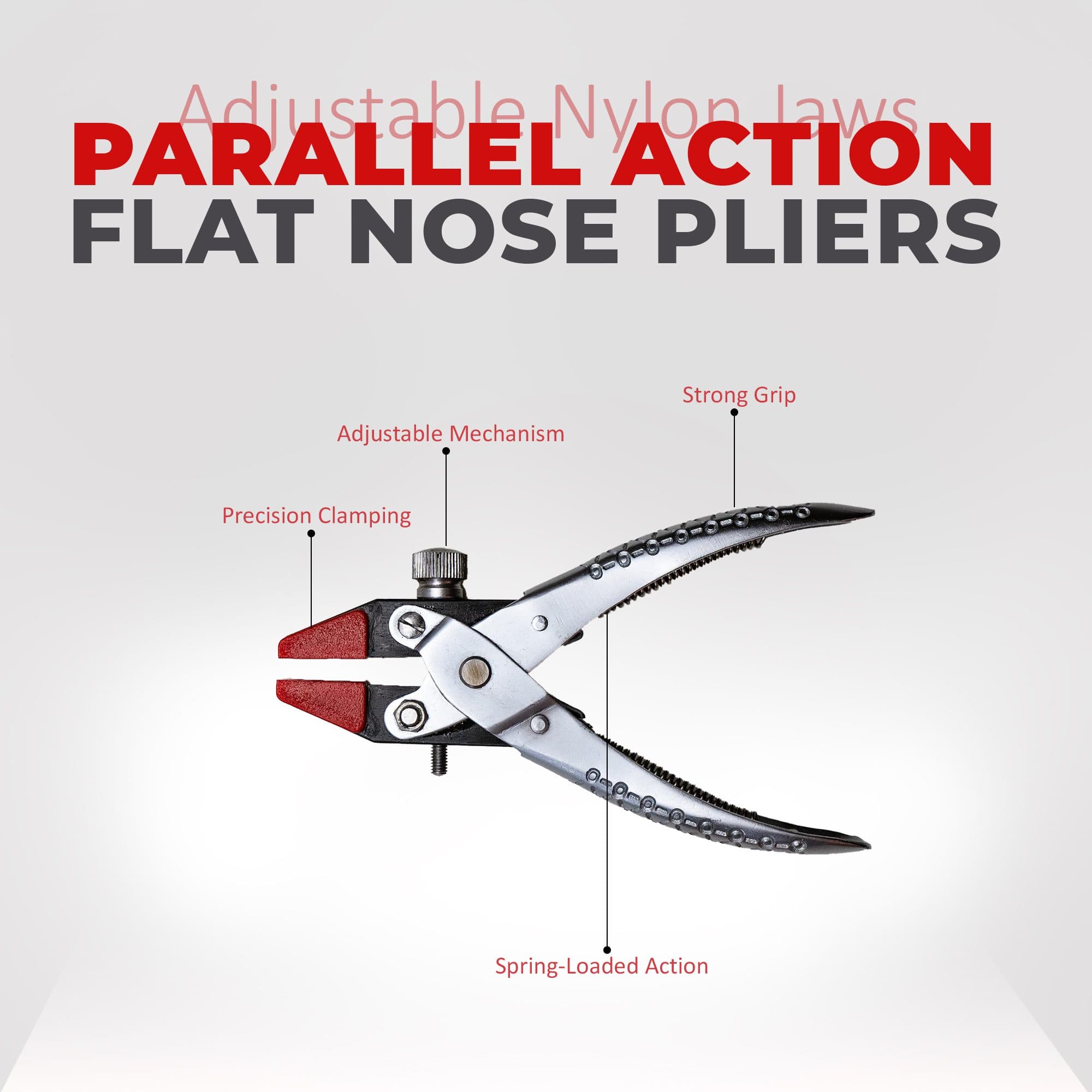 Ergonomic Jewelry Making Flat Nose Pliers