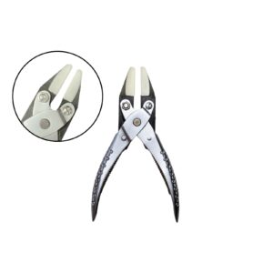 Parallel action pliers flat nose pliers with nylon jaws – 5.5 inch
